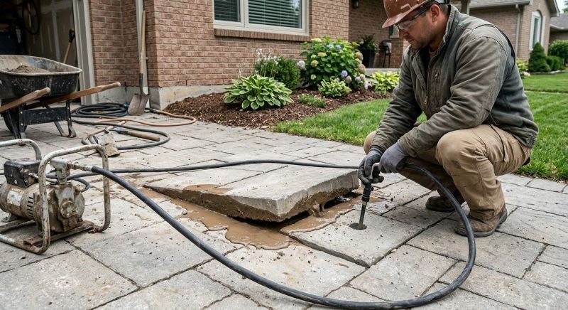 Sunken Driveway Lifting in Corpus Christi, TX